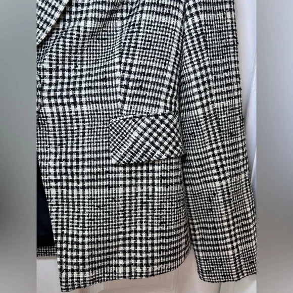 Veronica Beard Rhett Dickey Jacket Grey Plaid Blazer Size 4 Rerailed 695 - Picture 4 of 15
